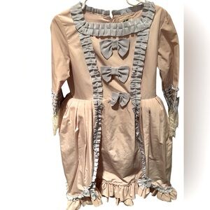 Bridgerton Victorian Era Inspired Girl Dress with Petticoat by Zara
